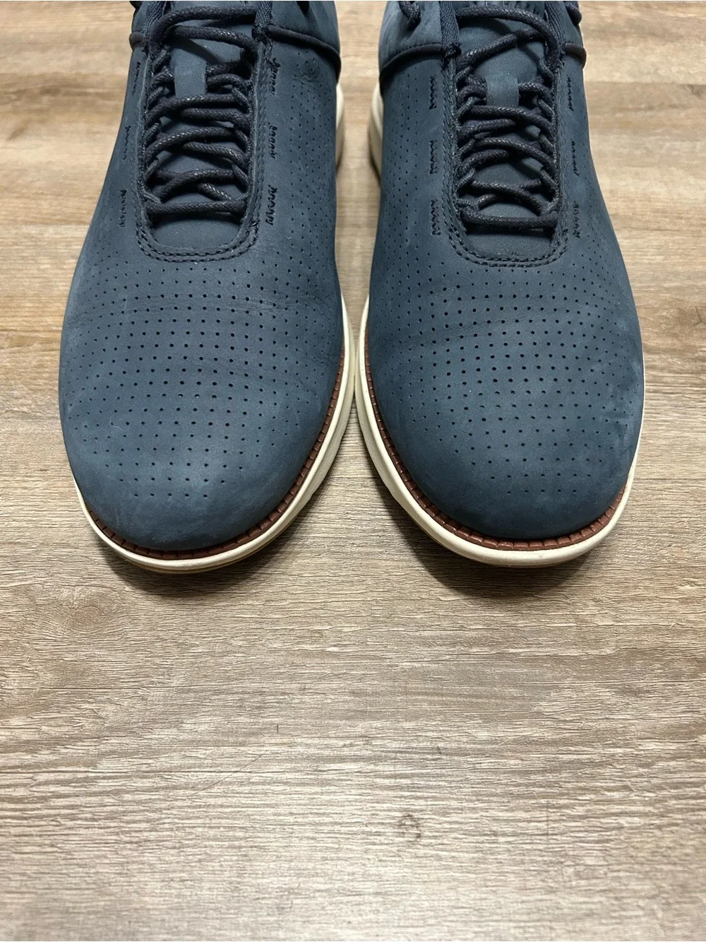 Cole Haan Zerogrand 360 Grand Atlantic Navy Perforated Nubuck Leather Sneakers